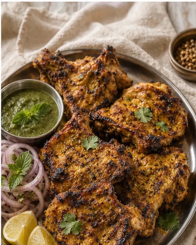 Indian BBQ Amritsari Chicken Chops