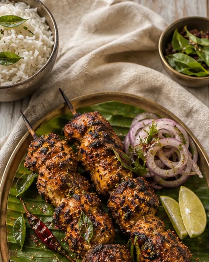 Indian BBQ Chettinad Chicken Tikka