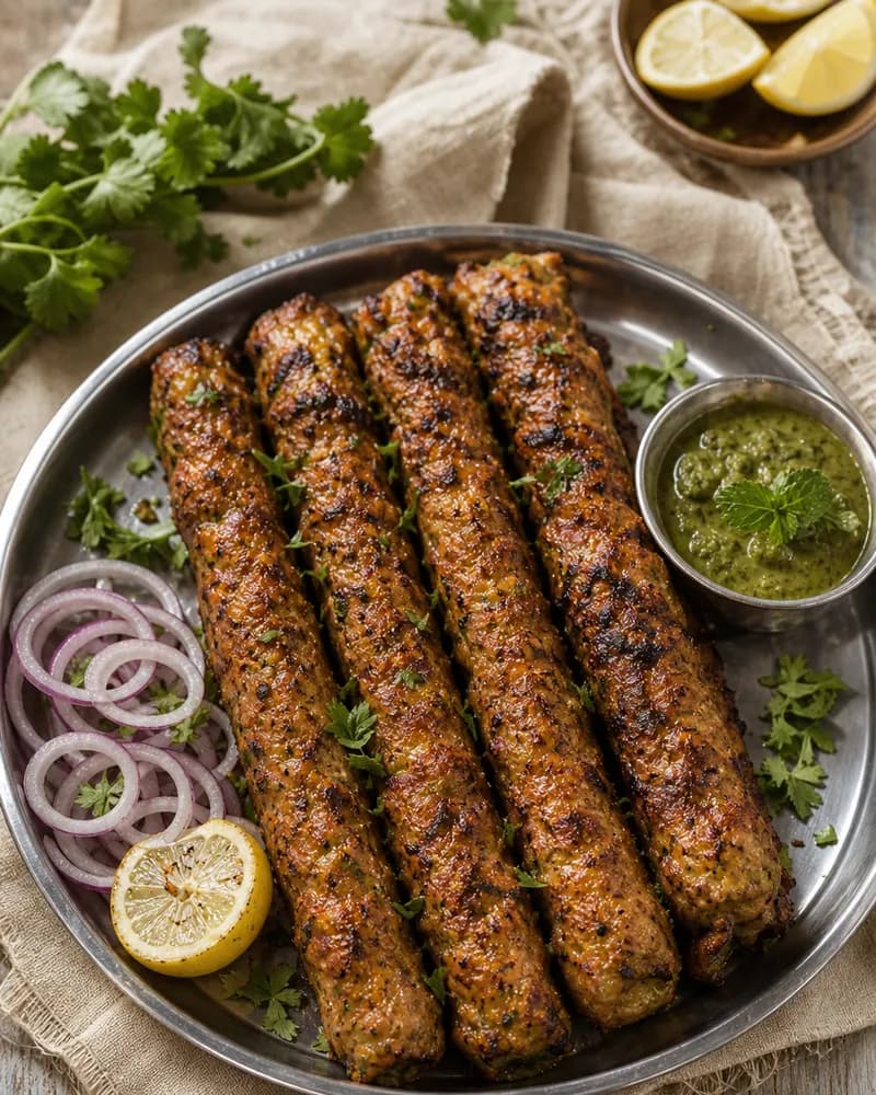 Indian BBQ Railway Chicken Kebabs