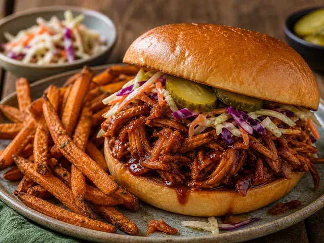 BBQ Jackfruit Sandwich