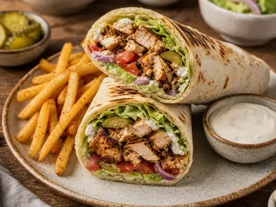 Chicken Shawarma Wrap (American-Style)