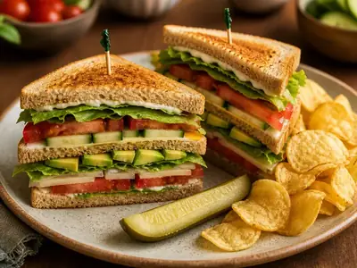 Veggie Club Sandwich (Triple Decker)