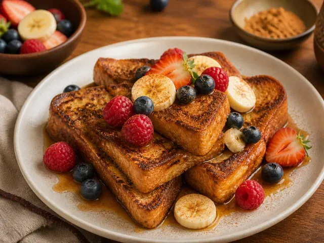 Vegan French Toast (Chickpea Custard)