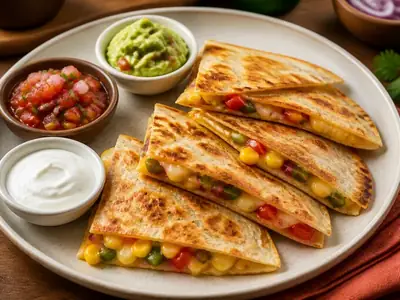 Veggie Cheese Quesadilla (Diner Style)
