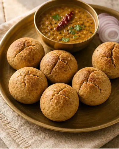 Baked Rajasthani Baati