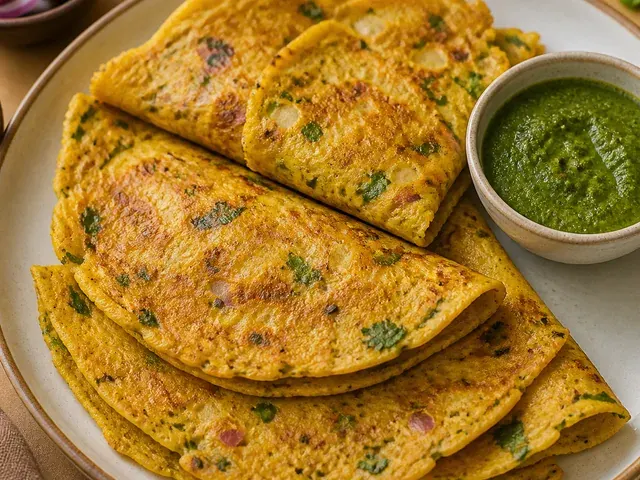 Bhatia Besan Chila (Quick Chickpea Pancake)