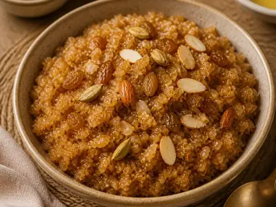 Bhatia Lapsi (Cracked-Wheat Sweet)