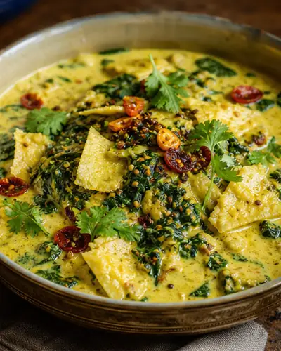 Bhatia Papad Saag
