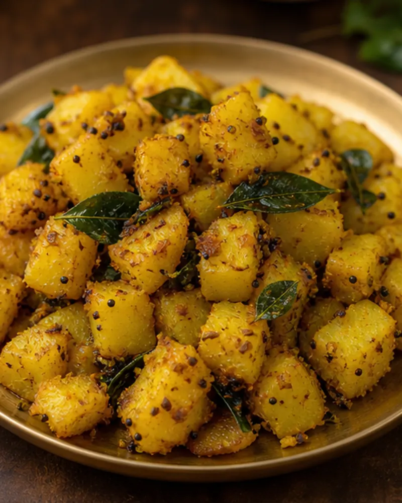 Bhatia Sukha Batate (Dry Potato Toss)
