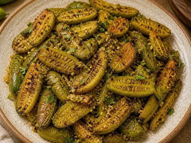 Bhatia Tindora Fry (Ivy Gourd)