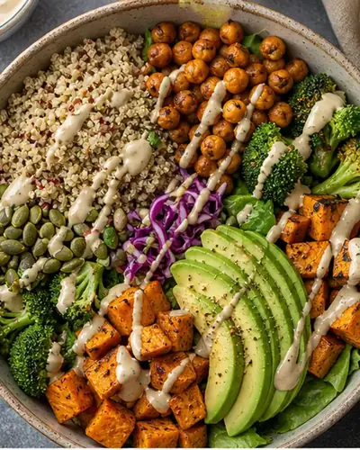 Buddha Bowl with Tahini Drizzle