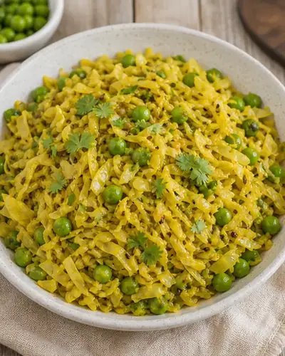 Cabbage Mutter Sabzi