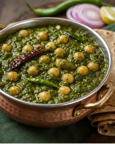 Chana Saag (Chickpea Spinach Curry)