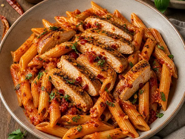 Penne Arrabbiata with Chicken