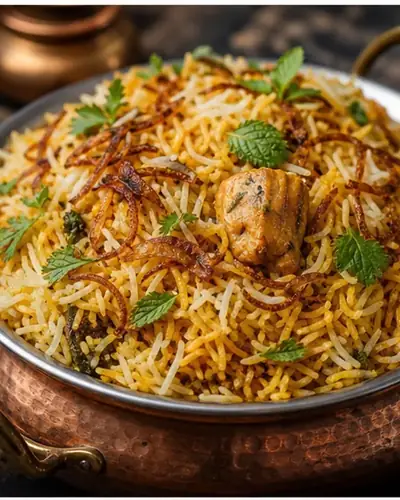 Chicken Biryani (Layered)