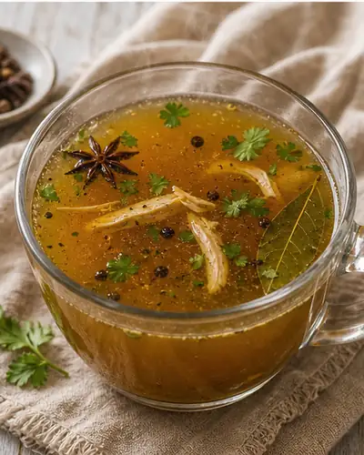 Chicken Bone Broth with Spices