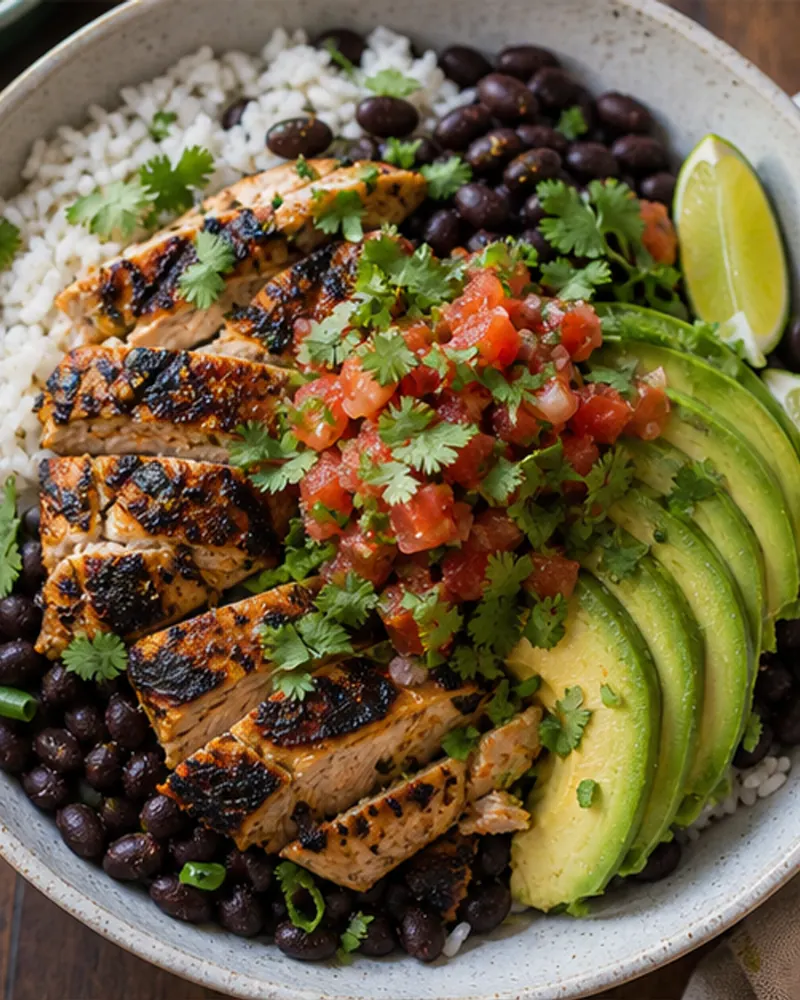 Cuban-Style Chicken Black Bean Bowl