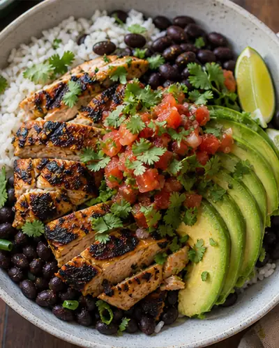 Cuban-Style Chicken Black Bean Bowl