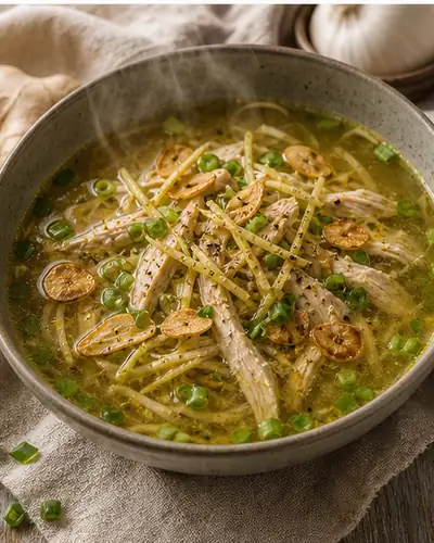 Chicken Ginger Garlic Soup