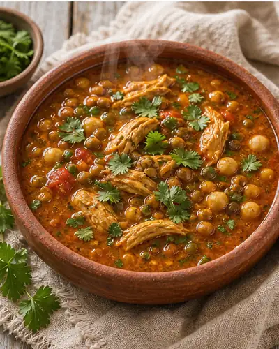 Chicken Harira (Moroccan-Indian Fusion)