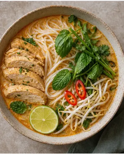 Light Chicken Laksa
