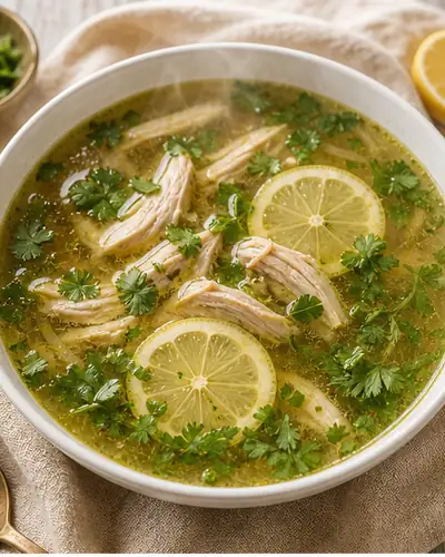 Chicken Lemon Coriander Soup