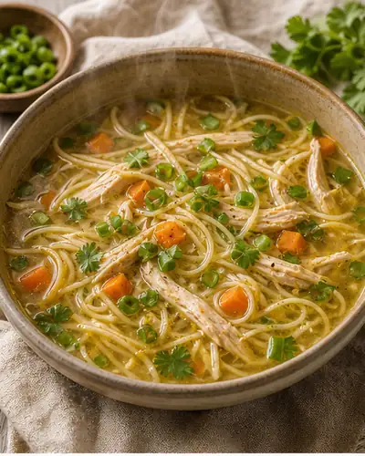 Chicken Noodle Soup (Desi Style)