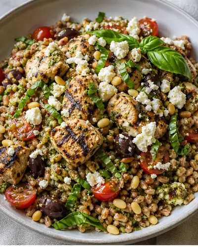 Chicken Pesto Grain Bowl