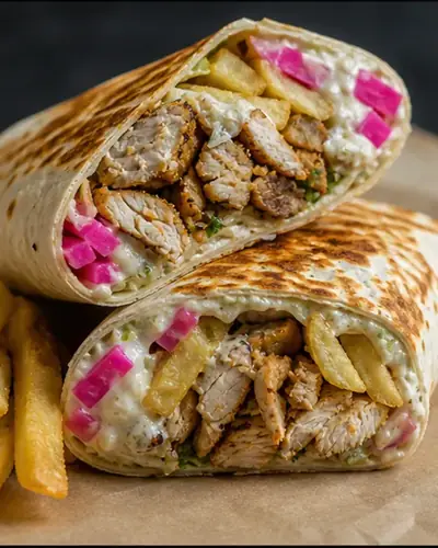 Chicken Shawarma Sandwich (Farooj Dubai Style)