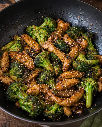 Garlic Ginger Chicken Broccoli