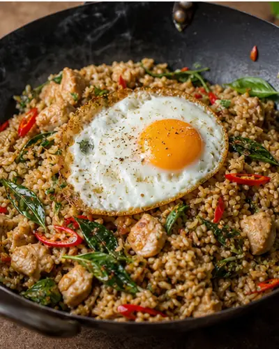 Thai Basil Chicken Fried Rice