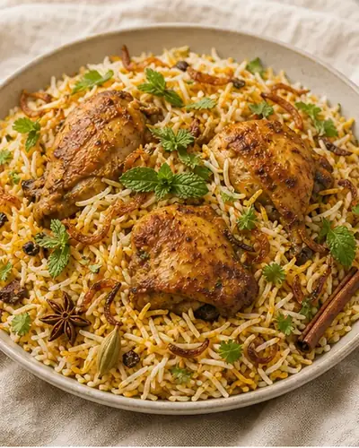 Chicken Thigh Biryani (Dum)