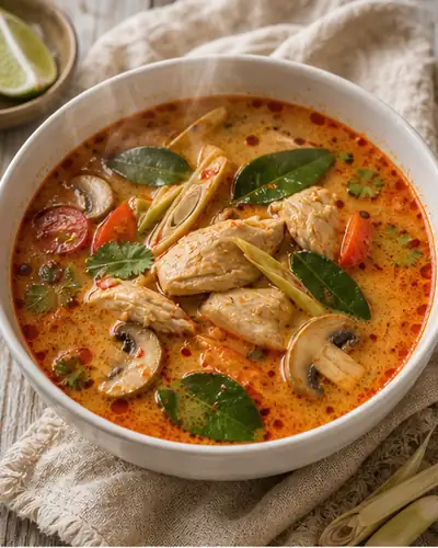 Chicken Tom Yum (Thai-Indian Fusion)