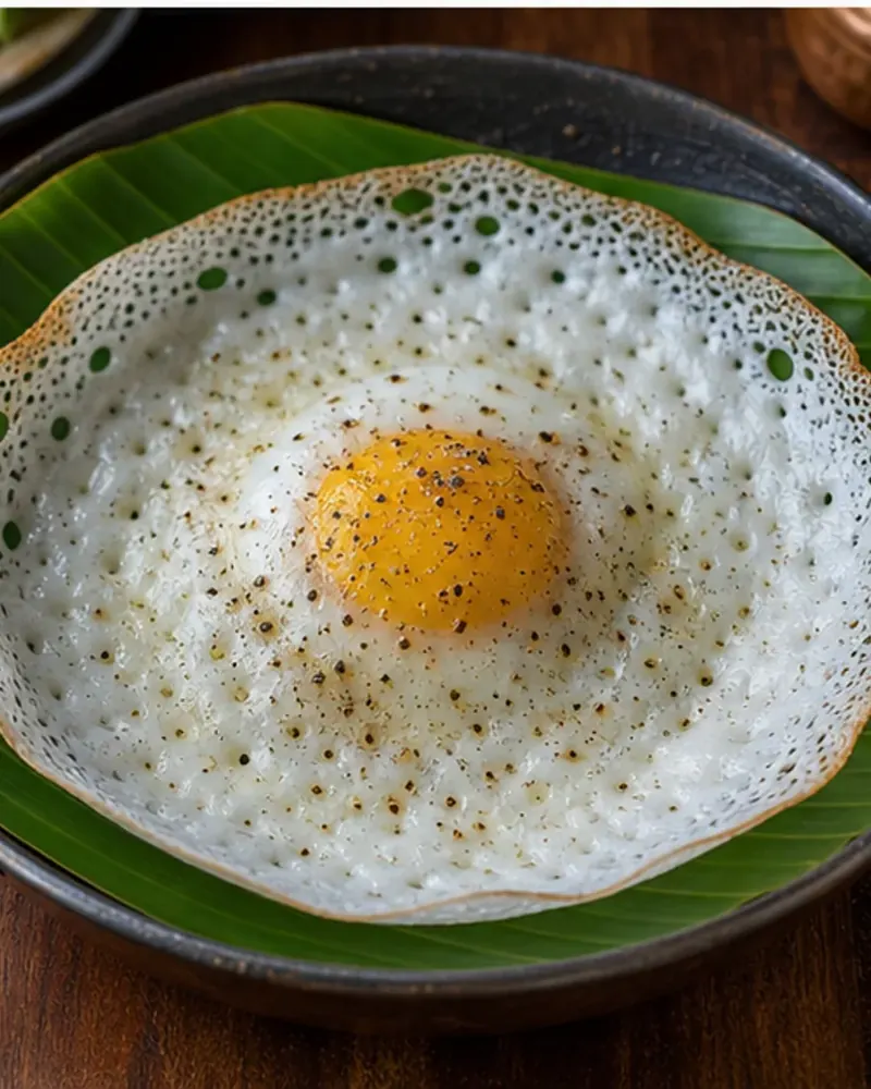 Egg Appam (Kerala)