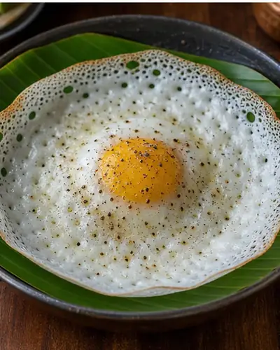 Egg Appam (Kerala)