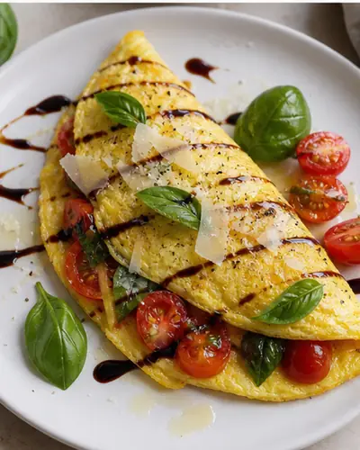 Italian Tomato Basil Omelette