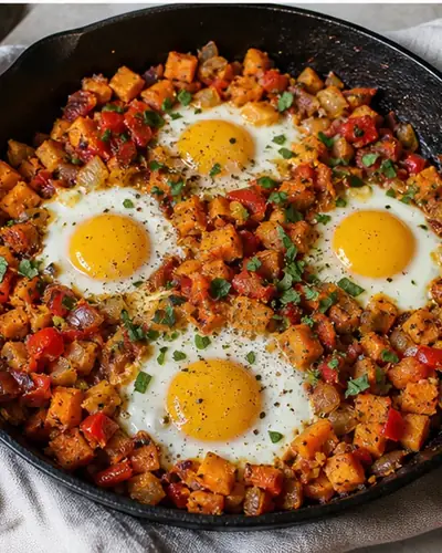 Sweet Potato + Egg Hash