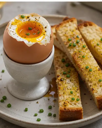 Soft-Boiled Egg with Toast Soldiers