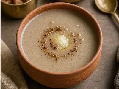 Bajra Raab (Warm Millet Drink)