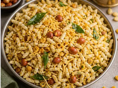 Baked Sev Mamra Chivda