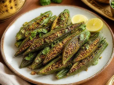 Bharela Bhinda (Gujarati Stuffed Okra)