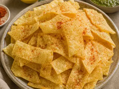 Chorafali (Gujarati Crisp Strips, Baked)