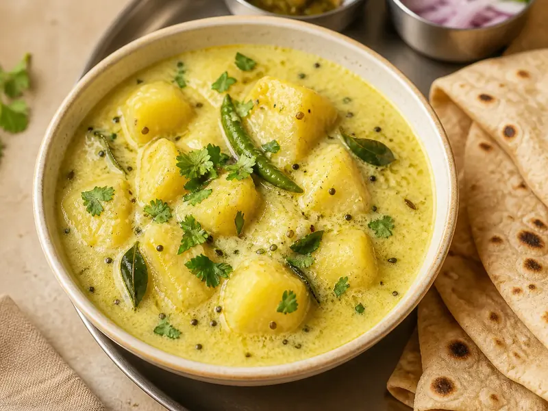 Dahi Bateta Shaak (Yogurt Potato Curry)