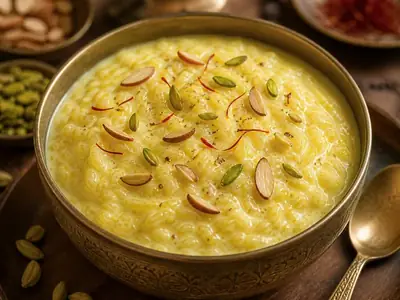 Doodh Pak (Saffron Rice Pudding)