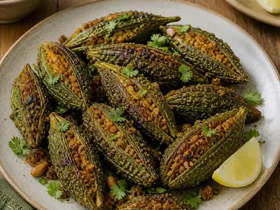 Bharela Karela Nu Shaak (Stuffed Bitter Gourd)
