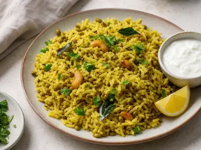Mag Bhaat (Sprouted Moong Pulao)