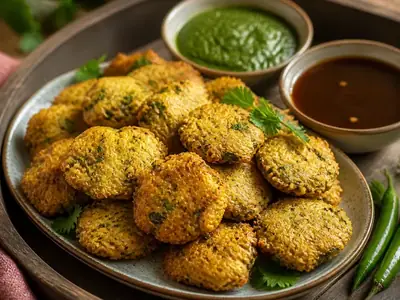 Mag Na Bhajiya (Baked Moong Fritters)