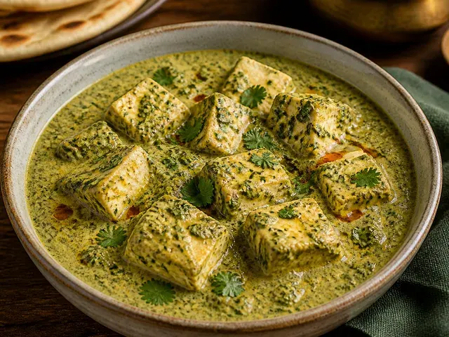 Methi Malai Paneer (Gujarati Sweet-Mild)