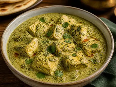 Methi Malai Paneer (Gujarati Sweet-Mild)