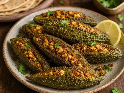 Paneer Stuffed Karela